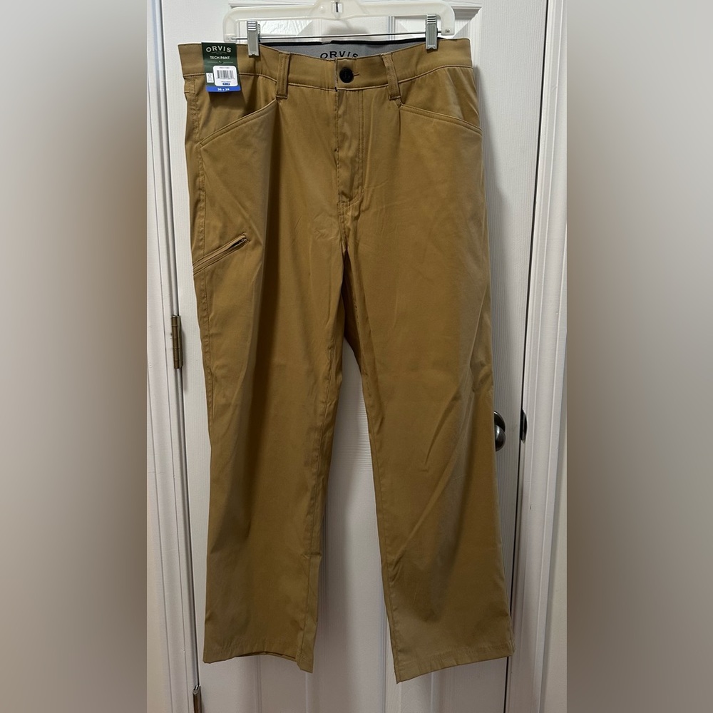 NWT Orvis Men's Tan Tech Pants